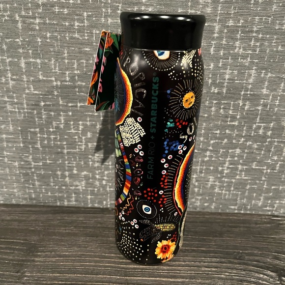 NWT Starbucks x Farm Rio Borogodo 20 ounce stainless steel water bottle - Picture 4 of 5